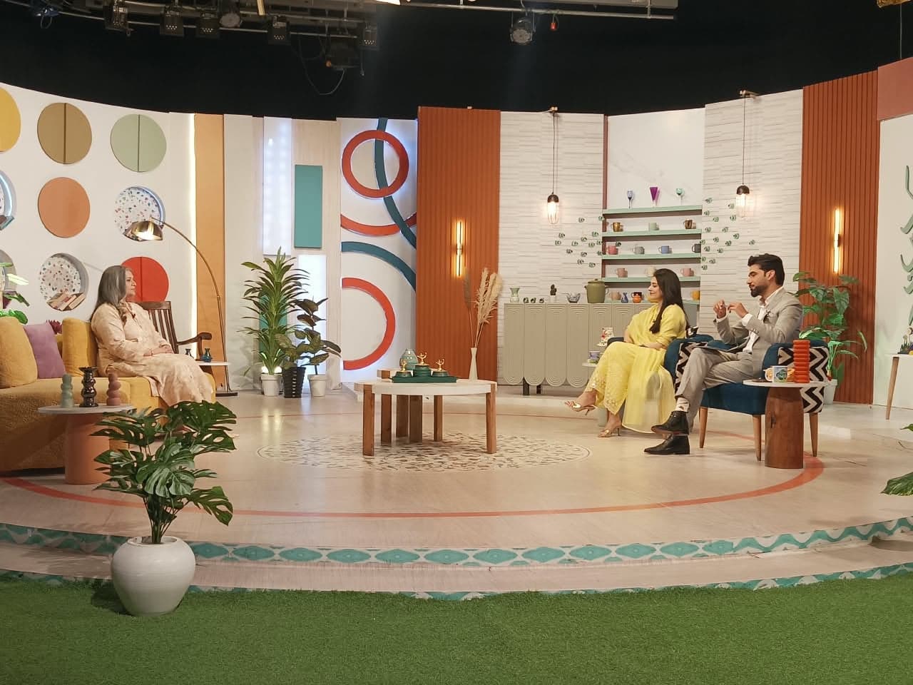 Raheela Khurram on the Rising Pakistan morning show at PTV Home